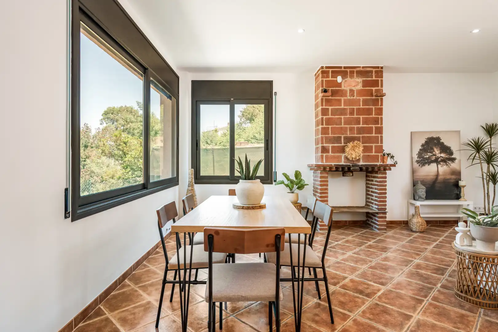 Dining room of Houses for sale in Lloret de Mar  with Air Conditioner, Heating and Private garden