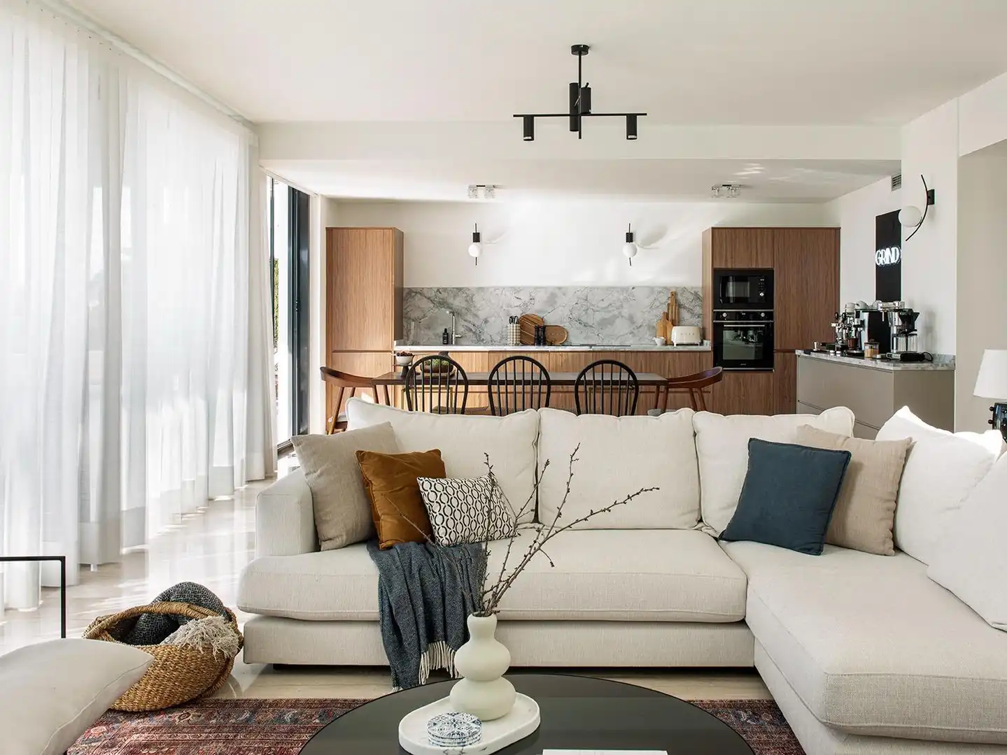 Living room of Houses for sale in Calpe / Calp  with Air Conditioner, Heating and Private garden