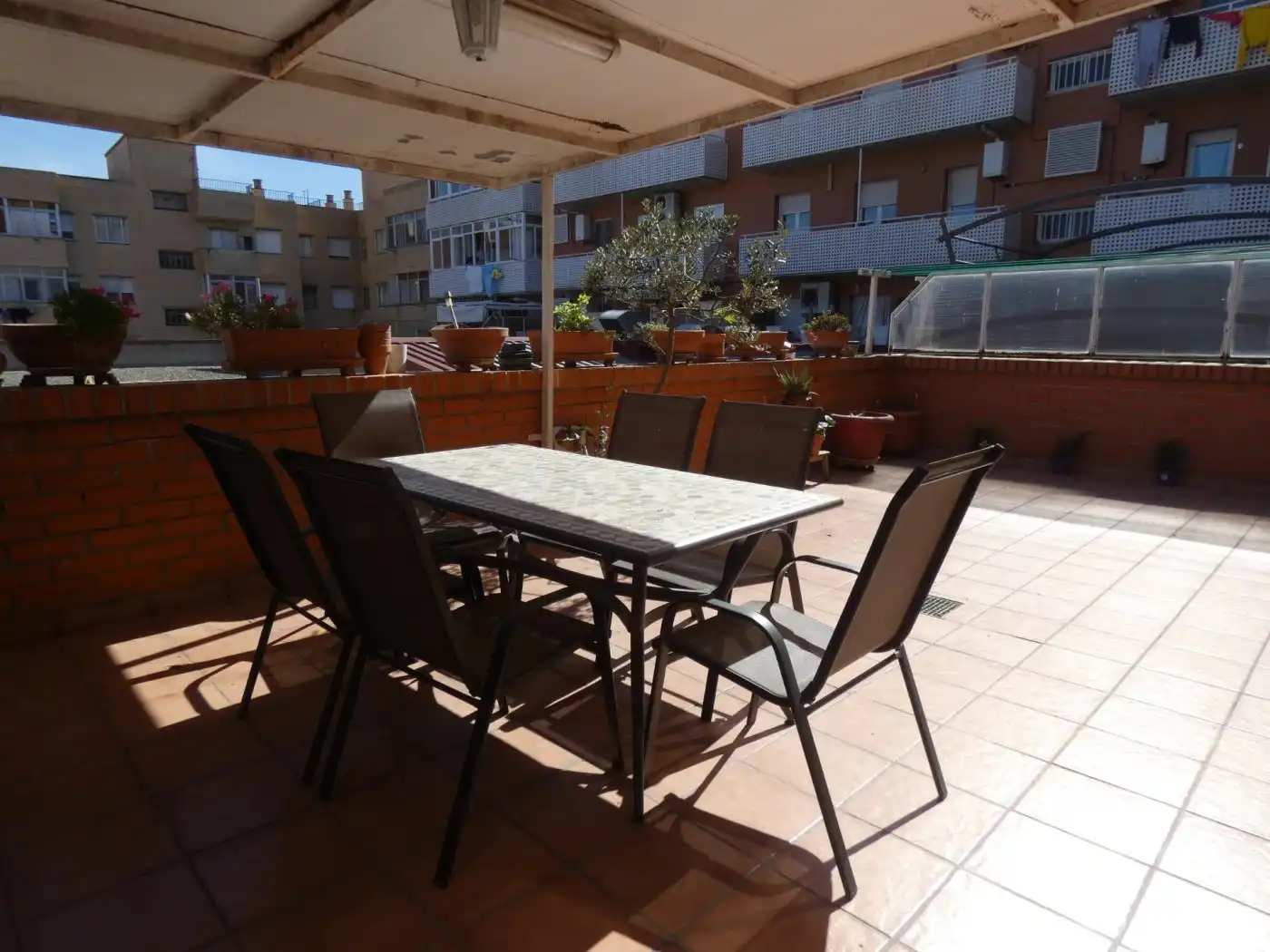 Terrasse von Wohnung zur Miete in Utebo mit Heizung, Terrasse und Abstellraum