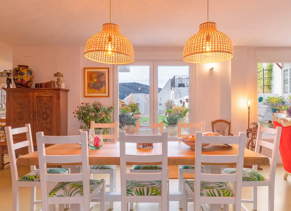 Dining room of Country homes for sale in Alfarnatejo  with Air Conditioner, Heating and Private garden