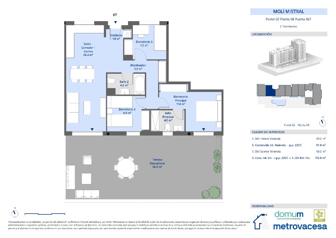 Attic for sale in Quart de Poblet  with Air Conditioner, Terrace and Storage room