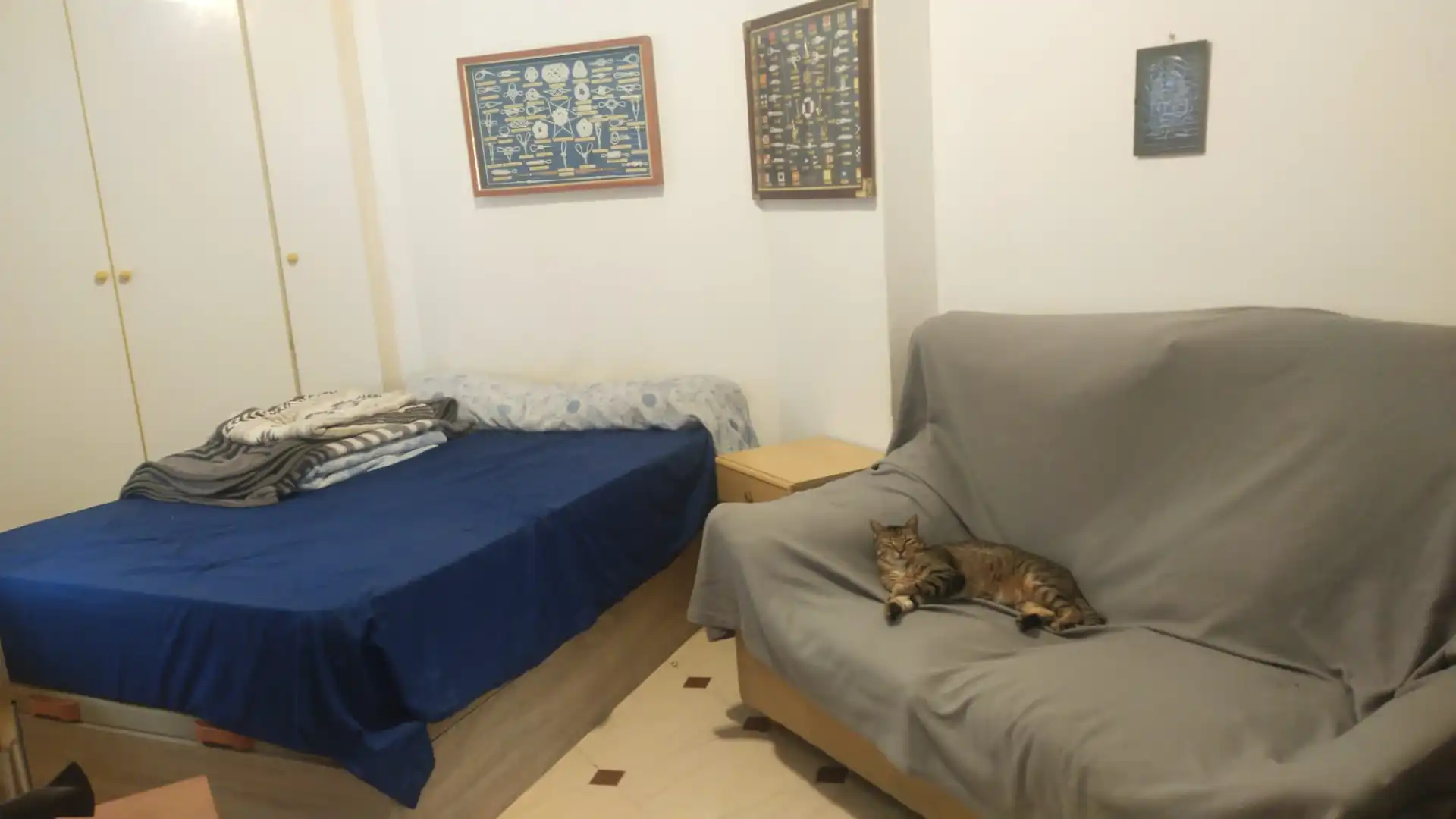 Bedroom of Flat for sale in Málaga  with Furnished