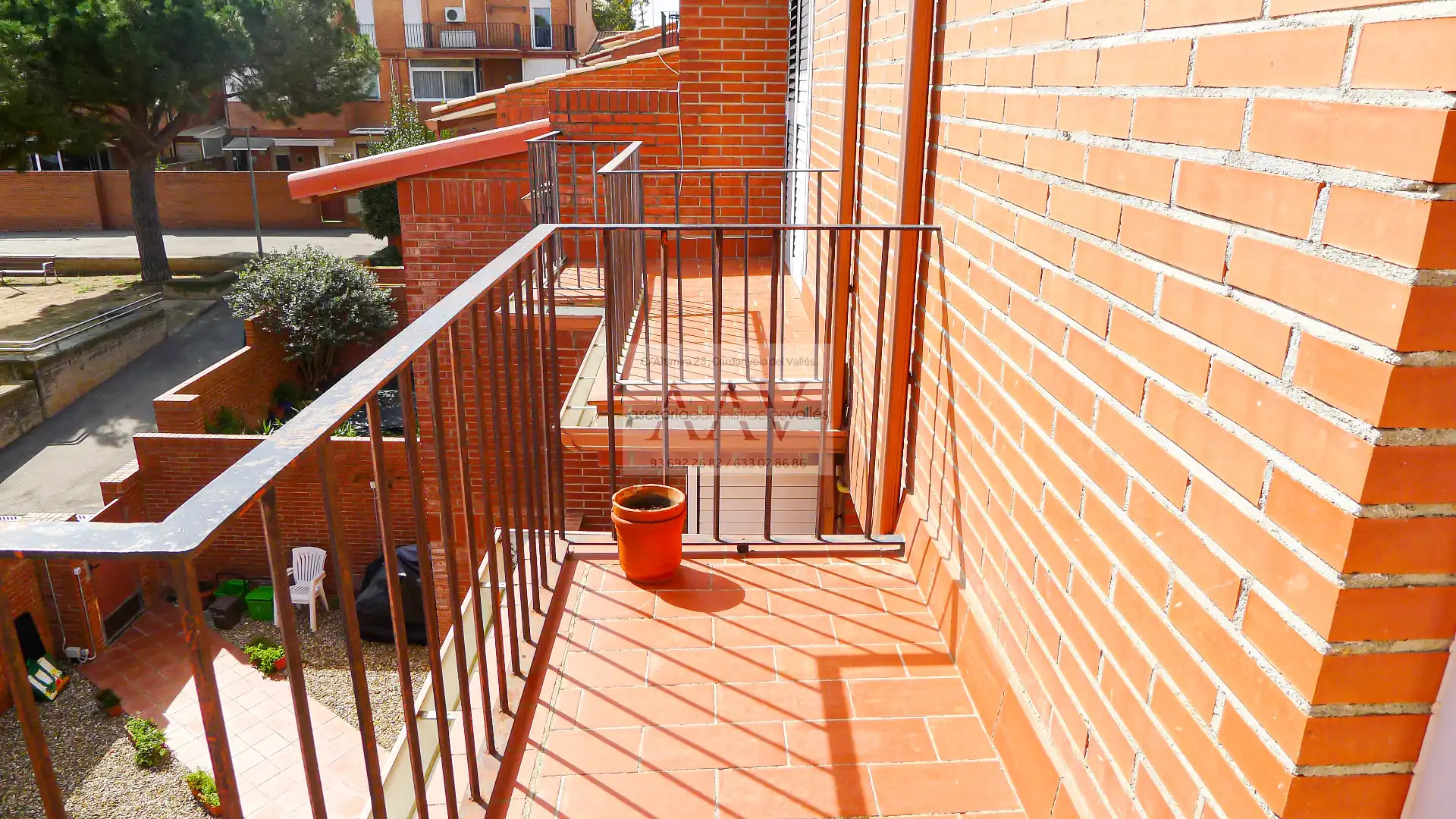 Terrasse von Maisonette zum Verkauf in Matadepera mit Klimaanlage, Heizung und Privatgarten