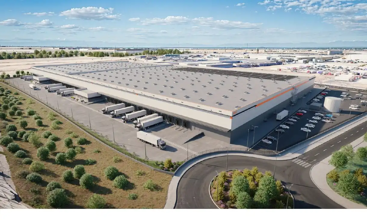 Vista exterior de Nave industrial de alquiler en Alcalá de Guadaira con Alarma