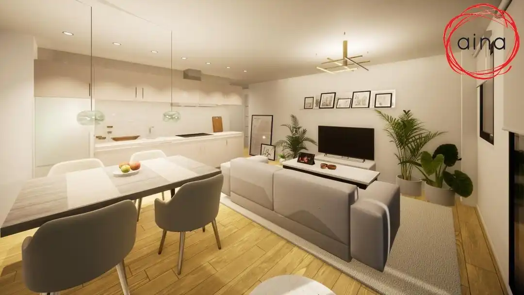 Sala de estar de Piso en venta en Beriáin con Calefacción, Jardín privado y Amueblado