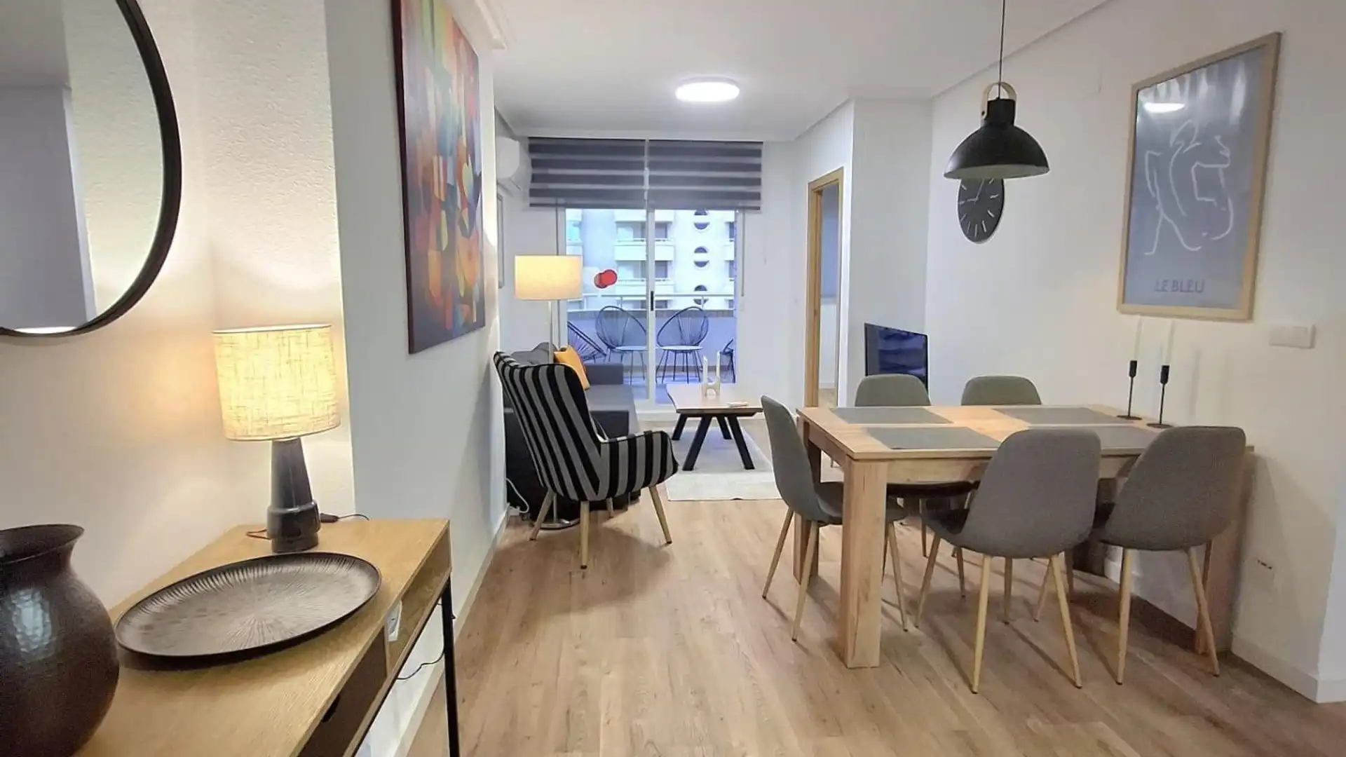 Dining room of Apartments for sale in Oropesa del Mar / Orpesa  with Air Conditioner, Balcony and Community pool