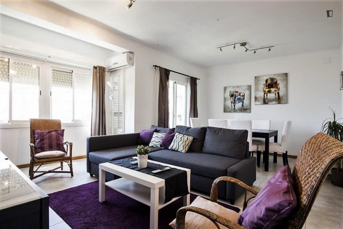 Living room of Apartment to rent in  Barcelona Capital  with Air Conditioner, Heating and Furnished