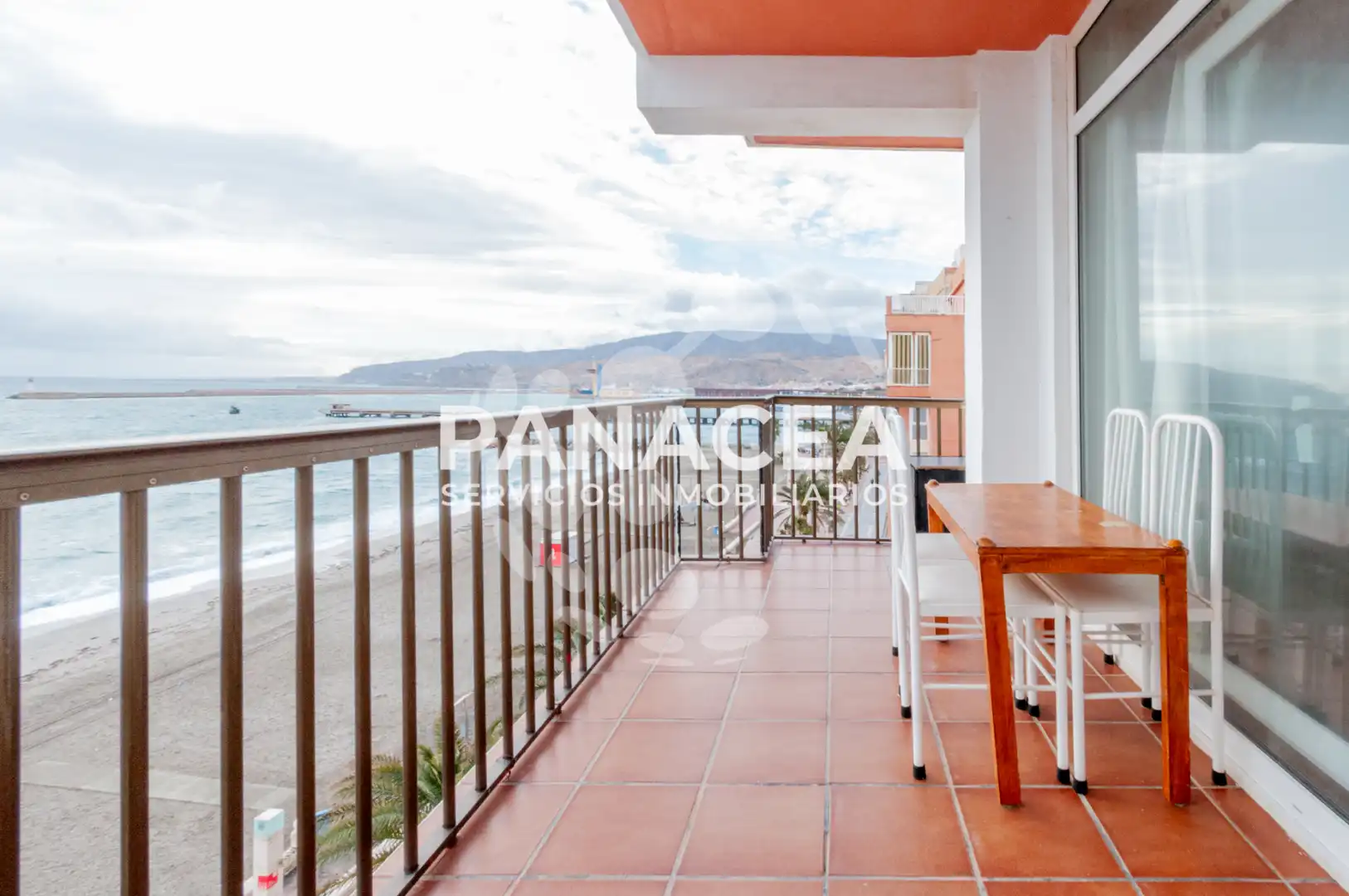 Balcony of Flat for sale in Almería  with Furnished, Washing machine and Microwave