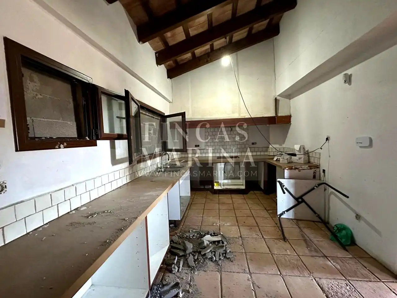 Cocina de Casa o chalet en venta en Olesa de Bonesvalls con Jardín privado