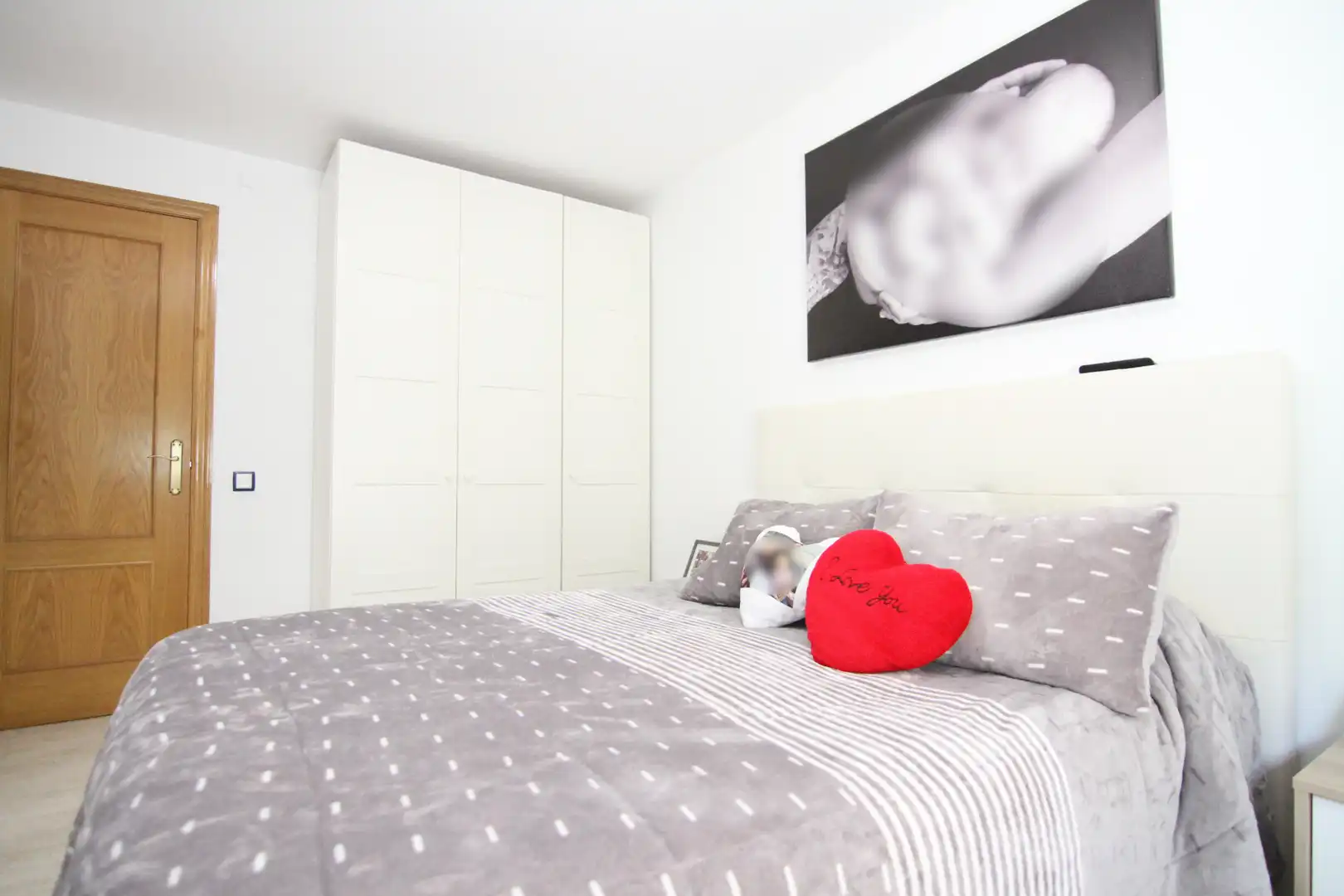 Schlafzimmer von Wohnung zum Verkauf in Olesa de Montserrat mit Klimaanlage, Heizung und Ofen