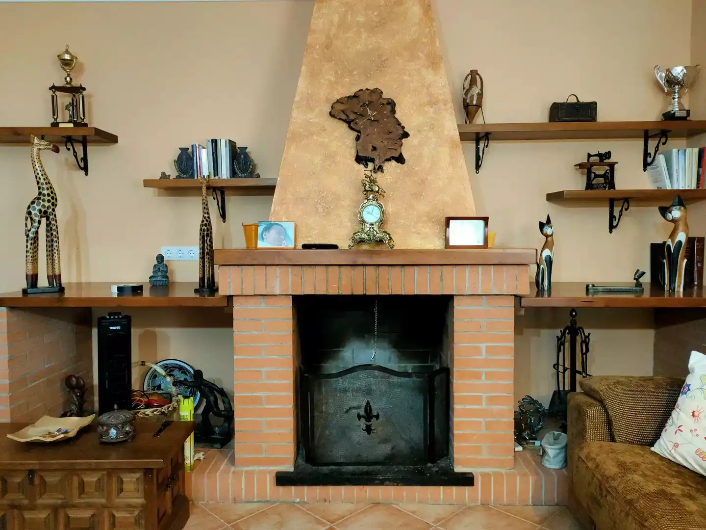Sala de estar de Casa o chalet en venta en Riudarenes con Terraza