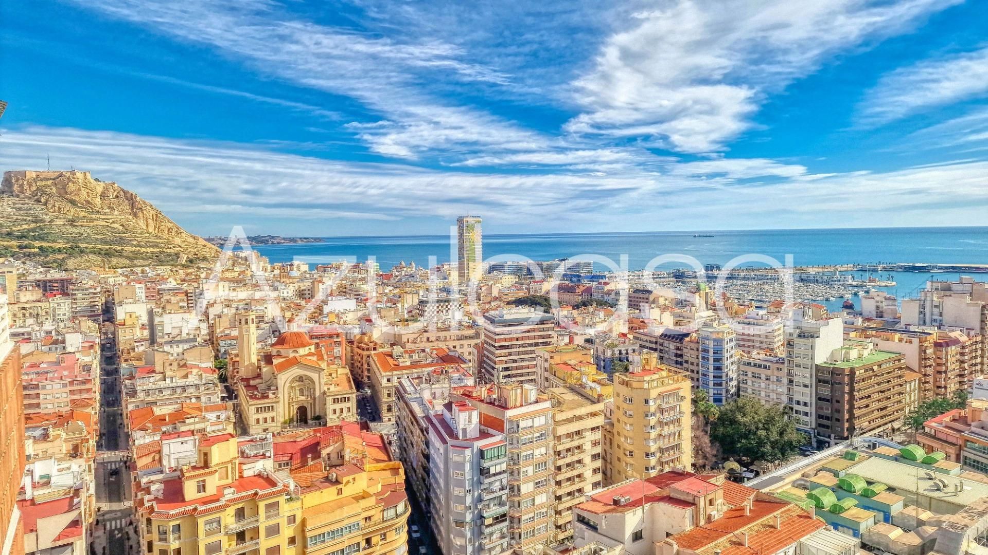 Vista exterior de Estudi en venda en Alicante / Alacant amb Aire condicionat, Parquet i Terrassa