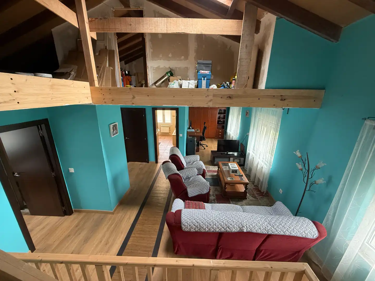 Sala de estar de Casa o chalet en venta en Siero con Calefacción, Jardín privado y Amueblado