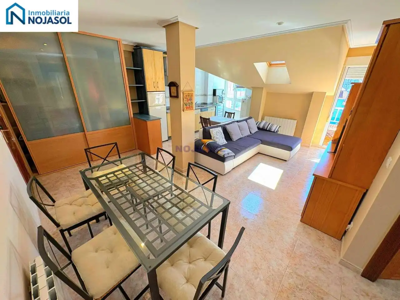 Wohnzimmer von Wohnung zur Miete in Noja mit Heizung, Terrasse und Möbliert