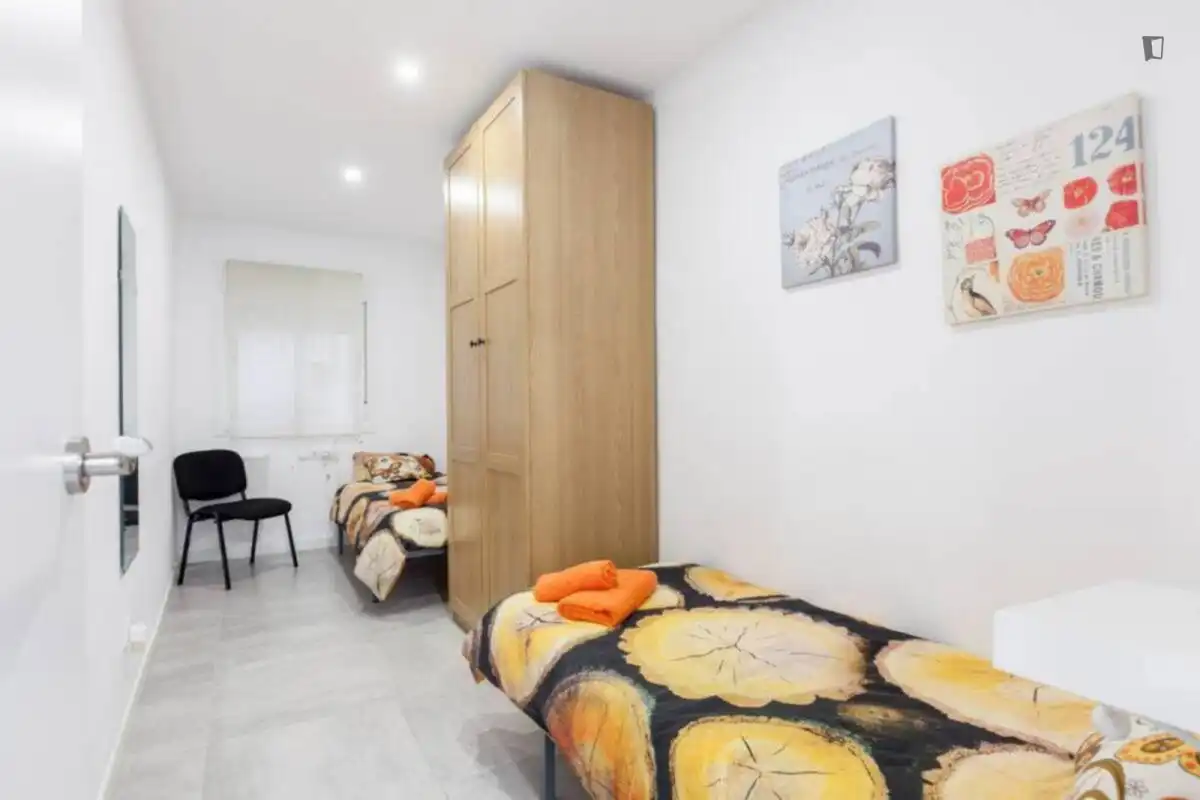 Habitación de Apartamento de alquiler en Barcelona con Aire acondicionado, Amueblado y Horno