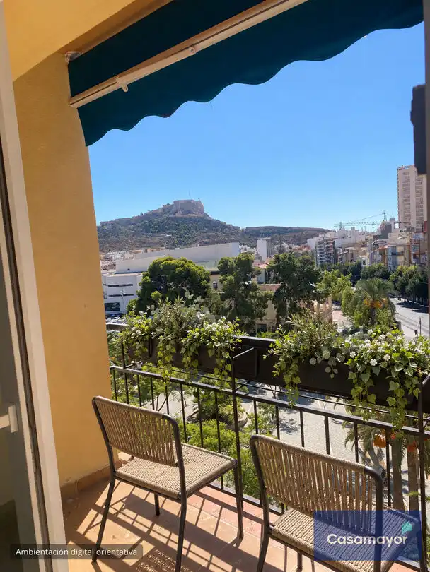 Exterior view of Flat for rent in Alicante / Alacant  with Air Conditioner, Heating and Terrace