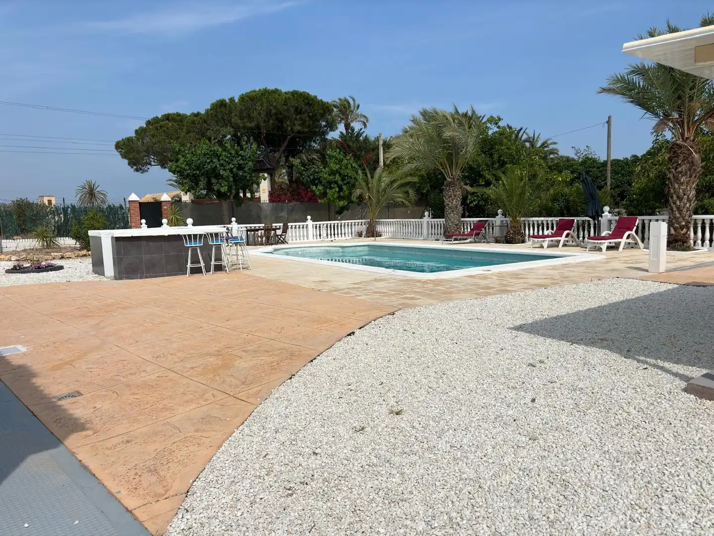 Piscina de Casa o xalet en venda en Elche / Elx amb Aire condicionat, Jardí privat i Terrassa
