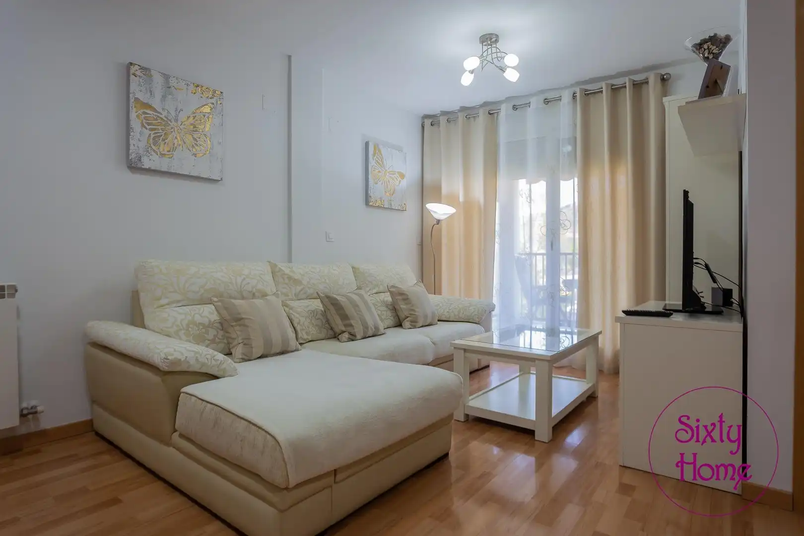 Living room of Flat for sale in Andorra (Teruel)  with Heating, Parquet flooring and Terrace