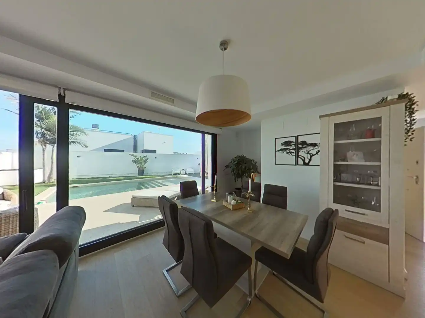 Comedor de Casa adosada en venta en Alhaurín de la Torre con Aire acondicionado, Jardín privado y Terraza