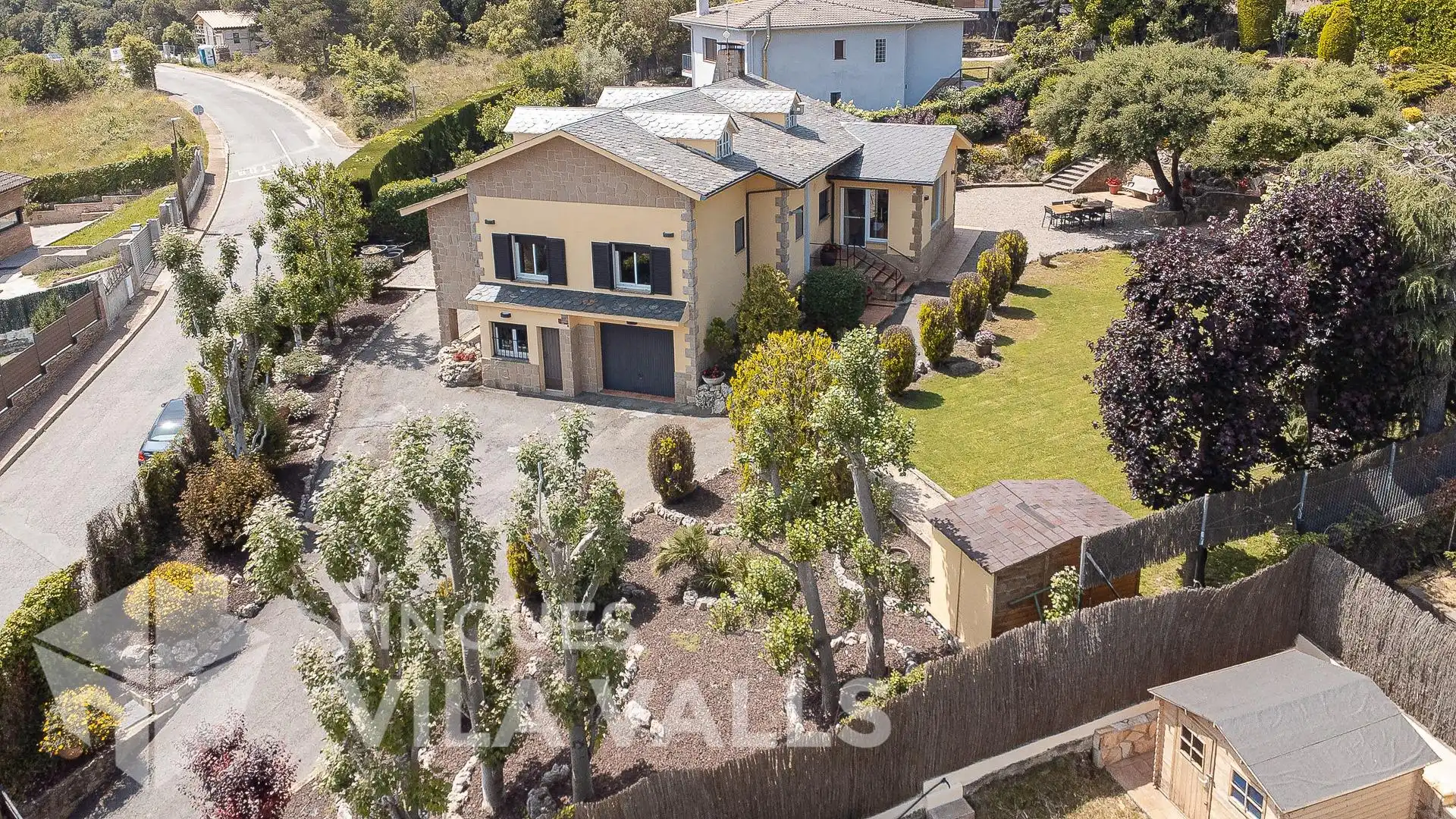 Vista exterior de Casa o xalet en venda en Sant Quirze Safaja amb Aire condicionat