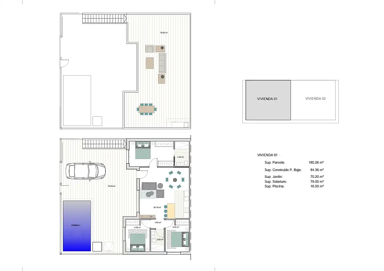 Casa o chalet en venta en Torre-Pacheco con Aire acondicionado, Jardín privado y Terraza