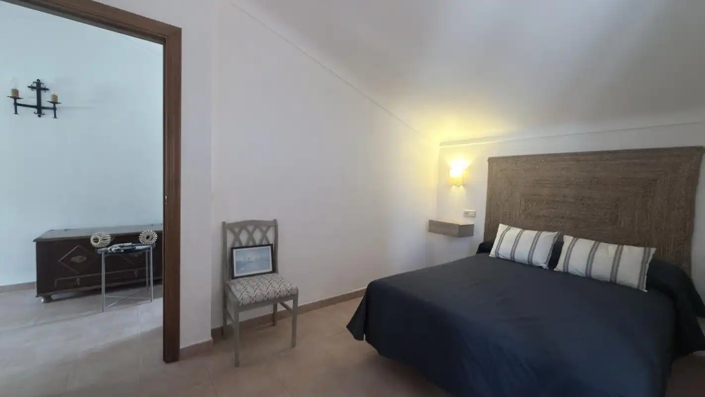 Schlafzimmer von Country house zur Miete in Valle de Abdalajís mit Klimaanlage, Heizung und Privatgarten
