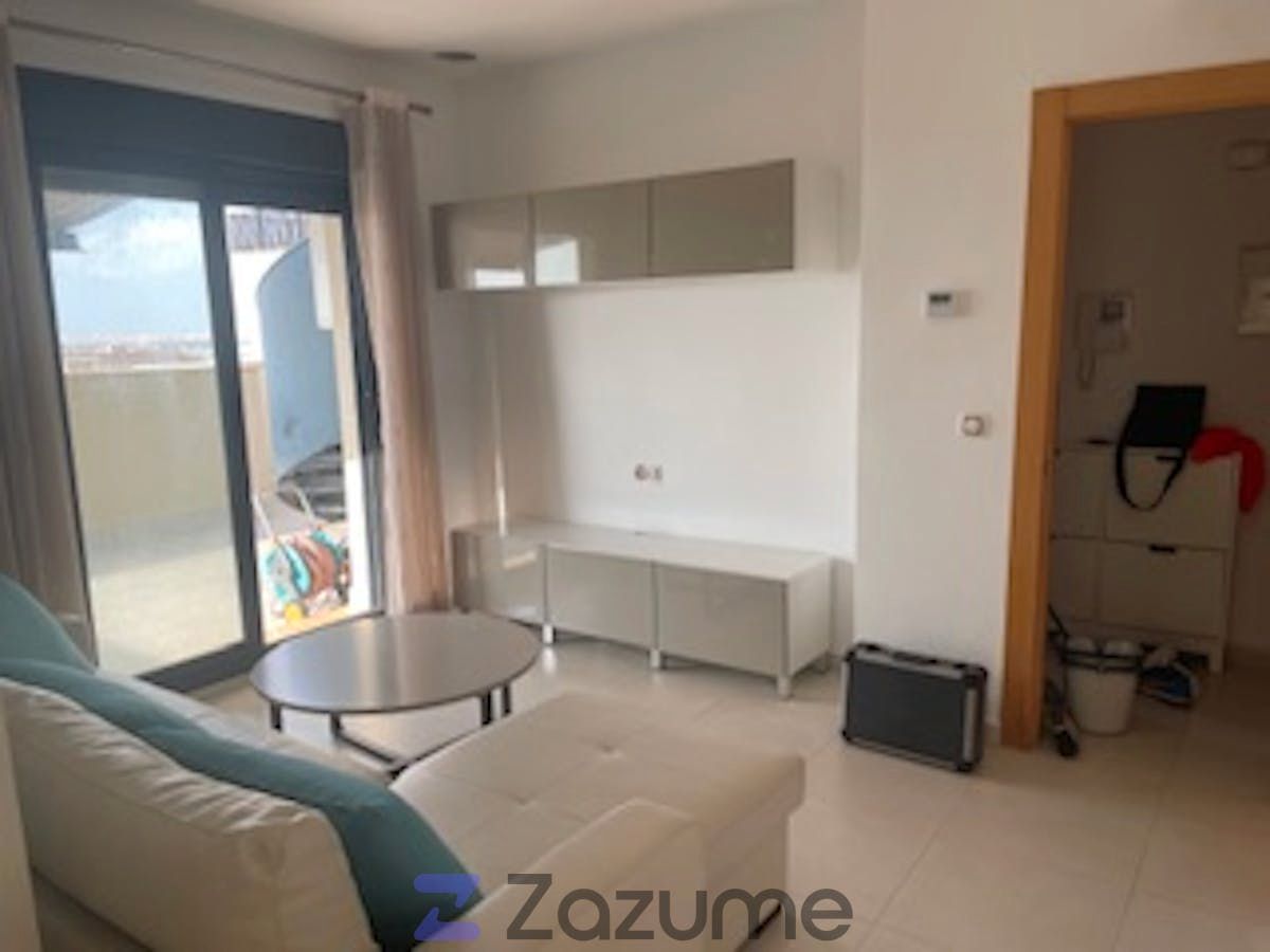 Living room of Attic for rent in Roquetas de Mar  with Heating, Terrace and Oven