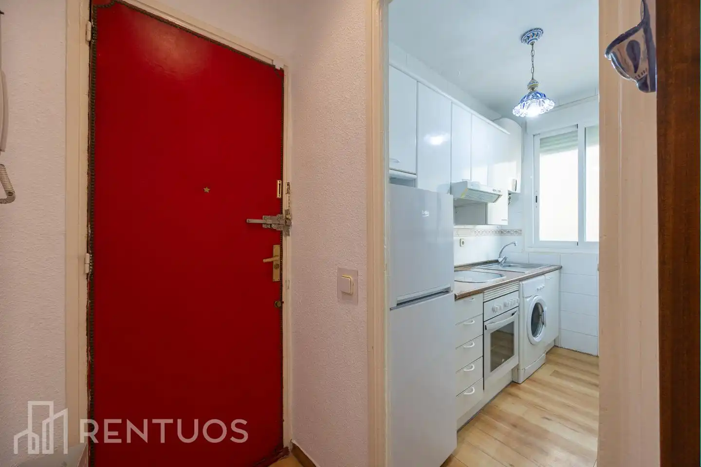 Kitchen of Attic for rent in Madrid  with Air Conditioner, Heating and Parquet flooring