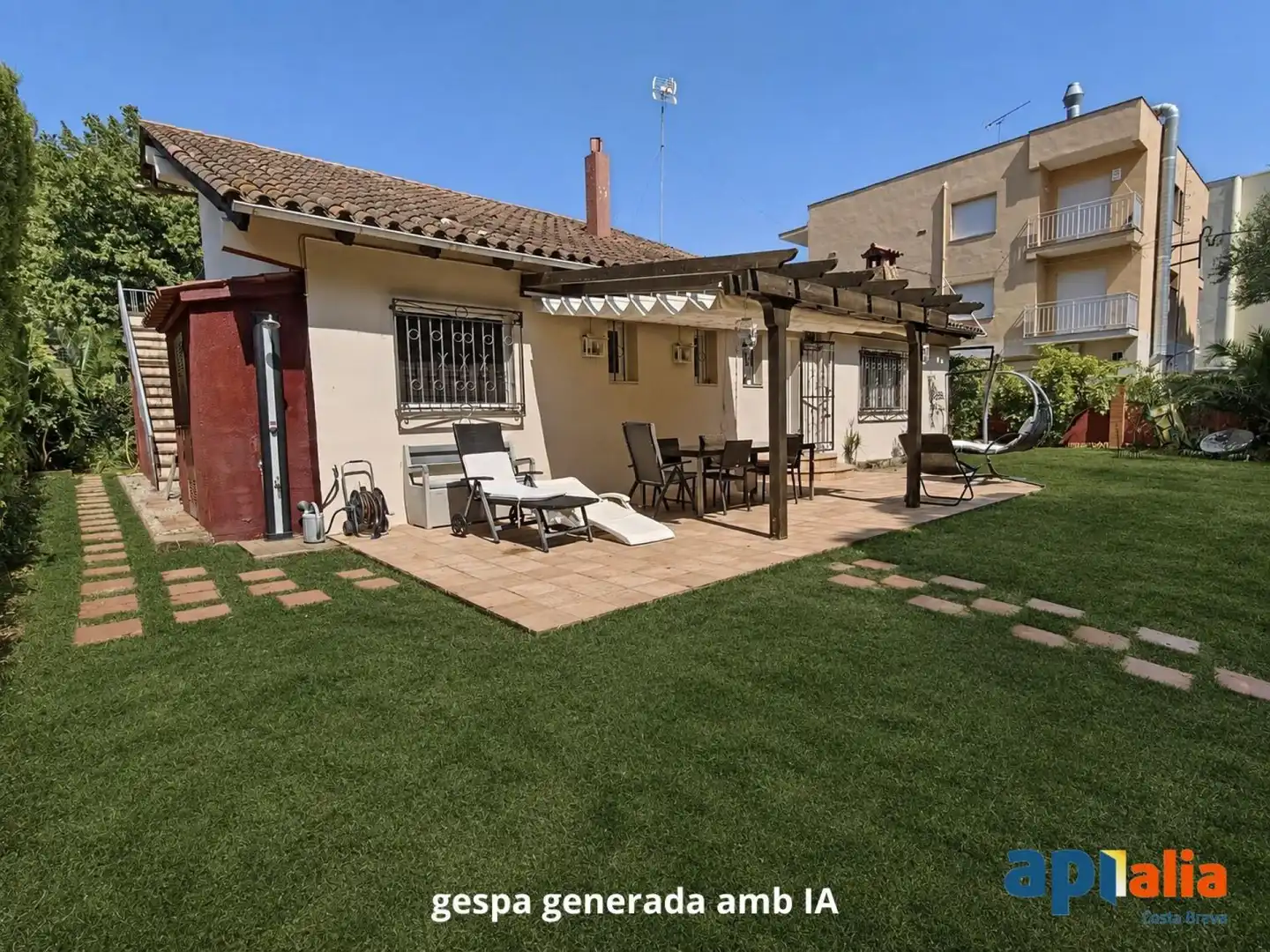Terraza de Casa o chalet en venta en Calonge i Sant Antoni con Aire acondicionado, Calefacción y Jardín privado