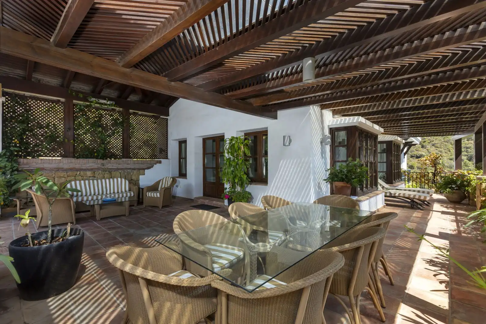 Terraza de Casa o chalet en venta en Igualeja con Aire acondicionado, Jardín privado y Piscina