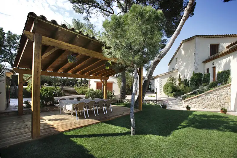 Terraza de Finca rústica en venta en Puigdàlber con Aire acondicionado, Calefacción y Jardín privado