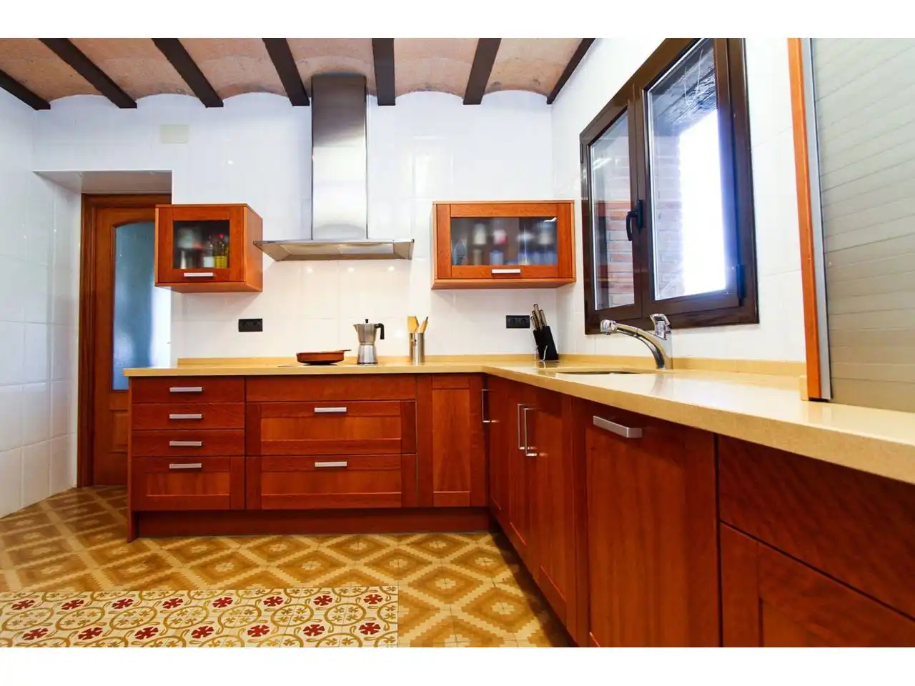 Cocina de Finca rústica en venta en Forès con Calefacción, Jardín privado y Terraza