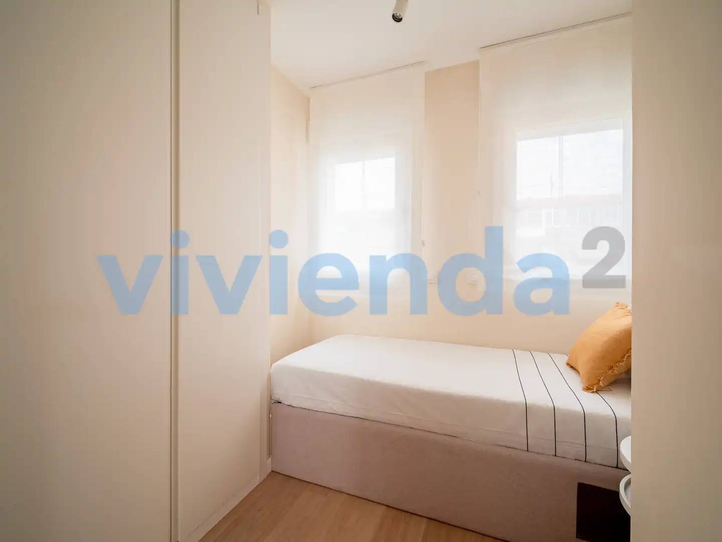 Schlafzimmer von Wohnung zur Miete in Madrid mit Klimaanlage, Heizung und Terrasse