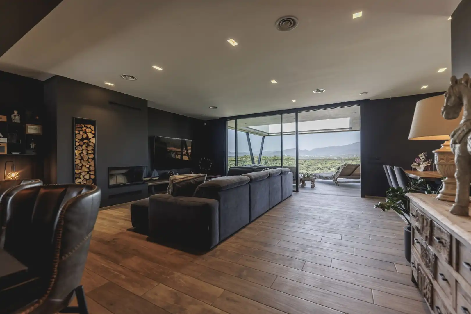 Living room of Houses for sale in Sant Julià de Ramis  with Air Conditioner, Heating and Terrace