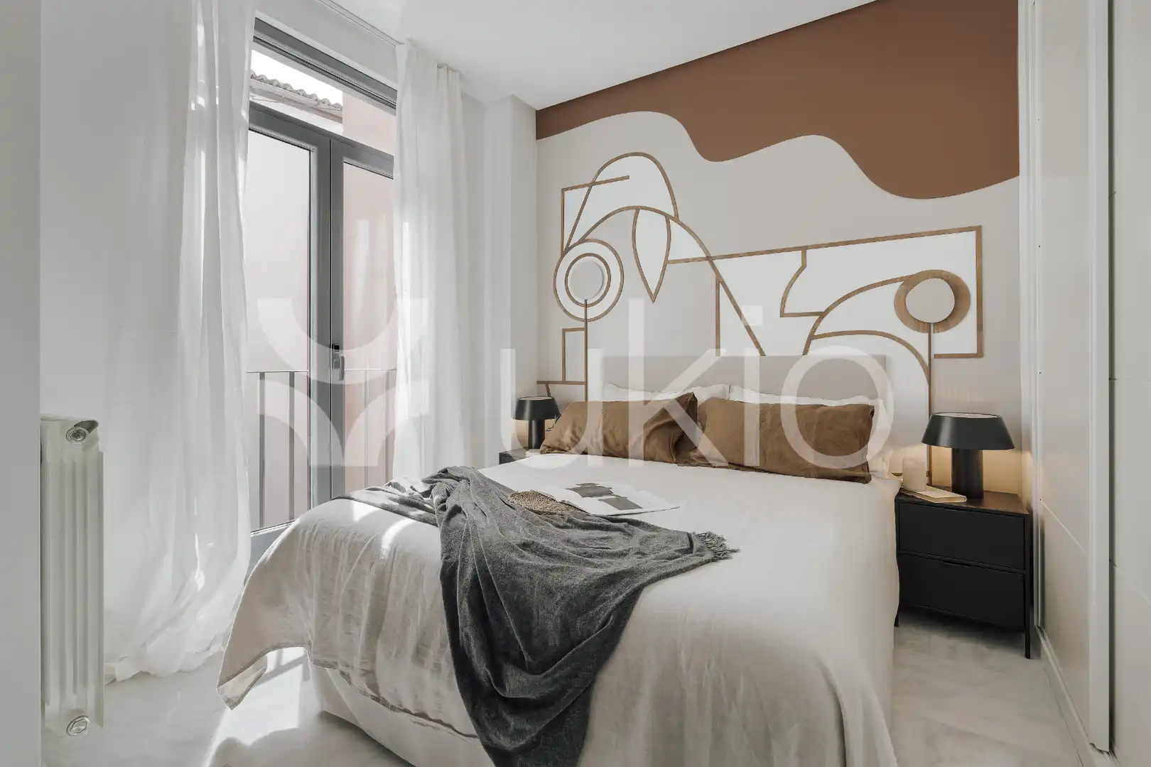 Habitación de Apartamento de alquiler en Madrid con Aire acondicionado, Calefacción y Amueblado