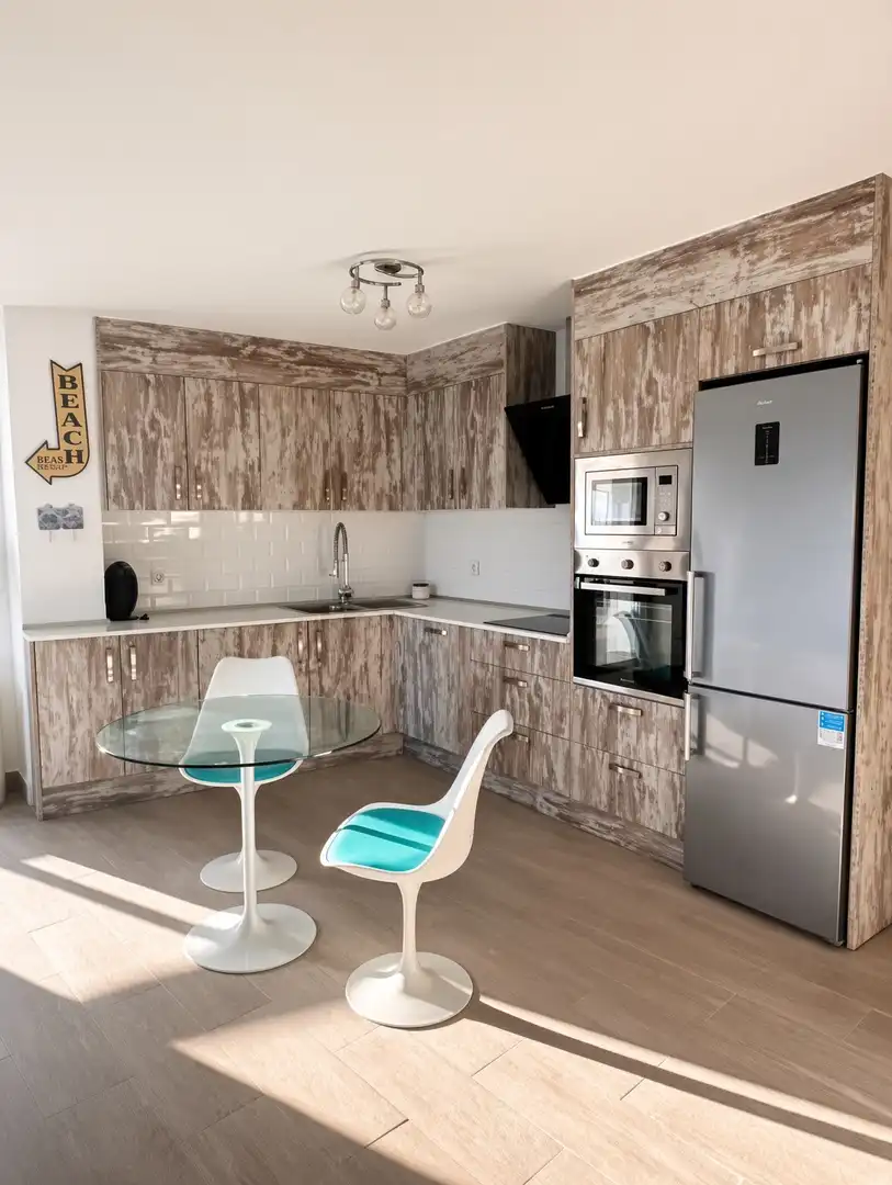 Cuina de Apartament en venda en Sotogrande amb Aire condicionat, Terrassa i Moblat