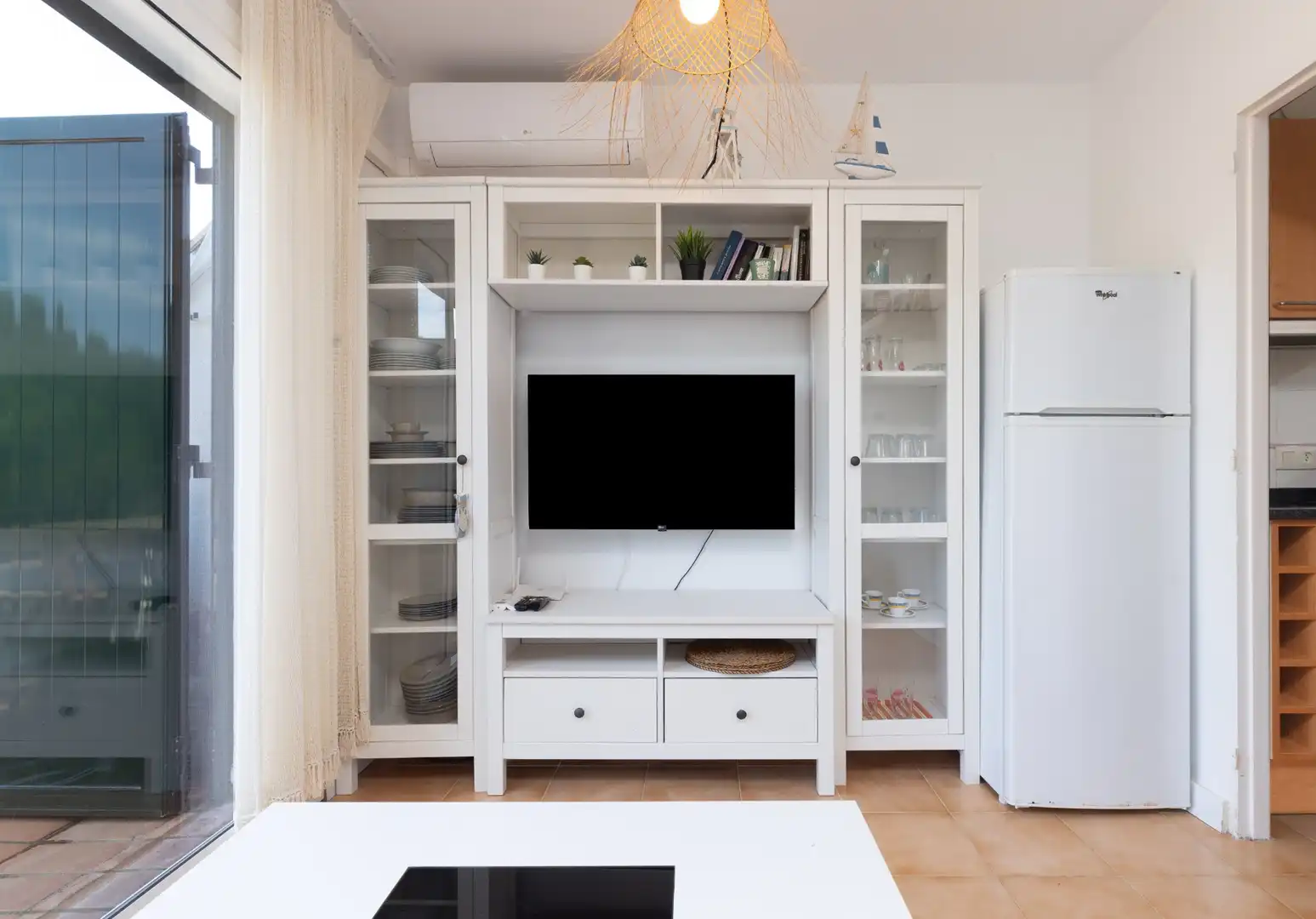 Living room of Flat for sale in Palafrugell  with Air Conditioner, Private garden and Terrace