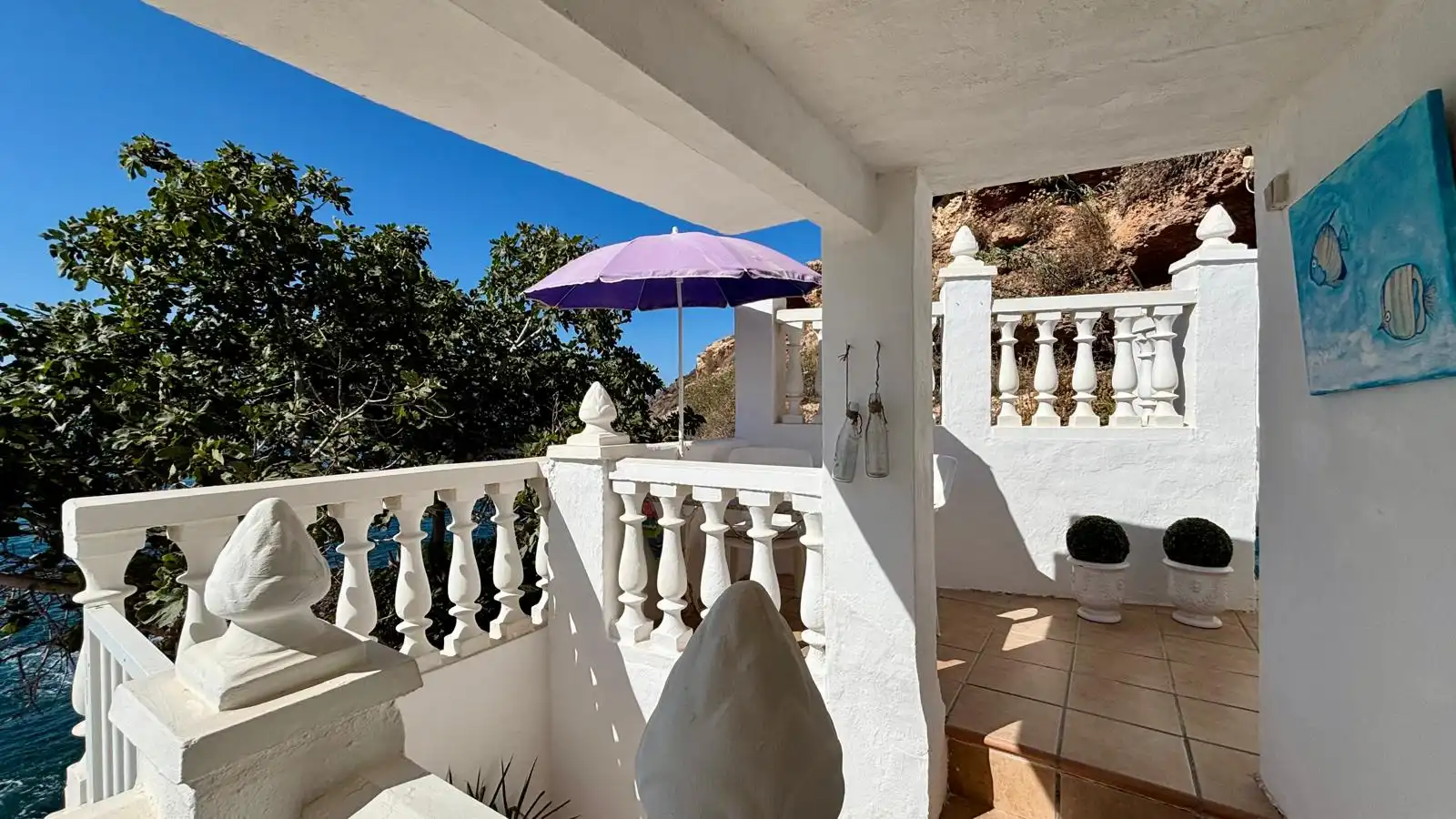 Terrasse von Einfamilien-Reihenhaus zum Verkauf in Cartagena mit Klimaanlage, Heizung und Terrasse