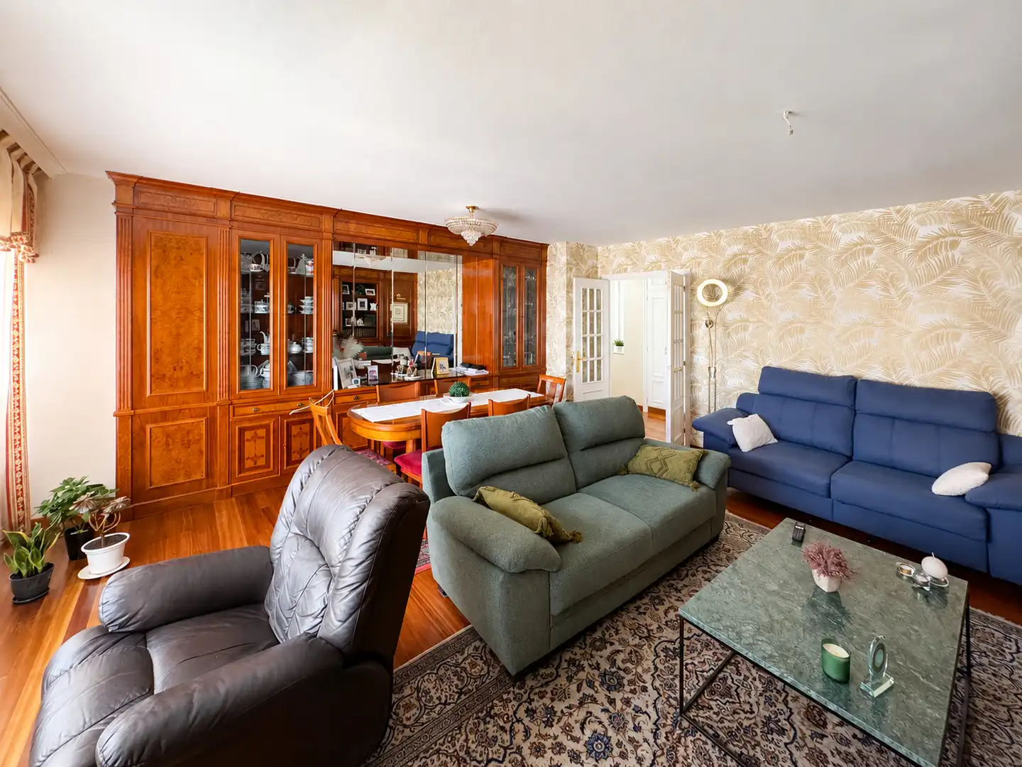 Living room of Duplexes for sale in Vigo   with Air Conditioner, Heating and Parquet flooring