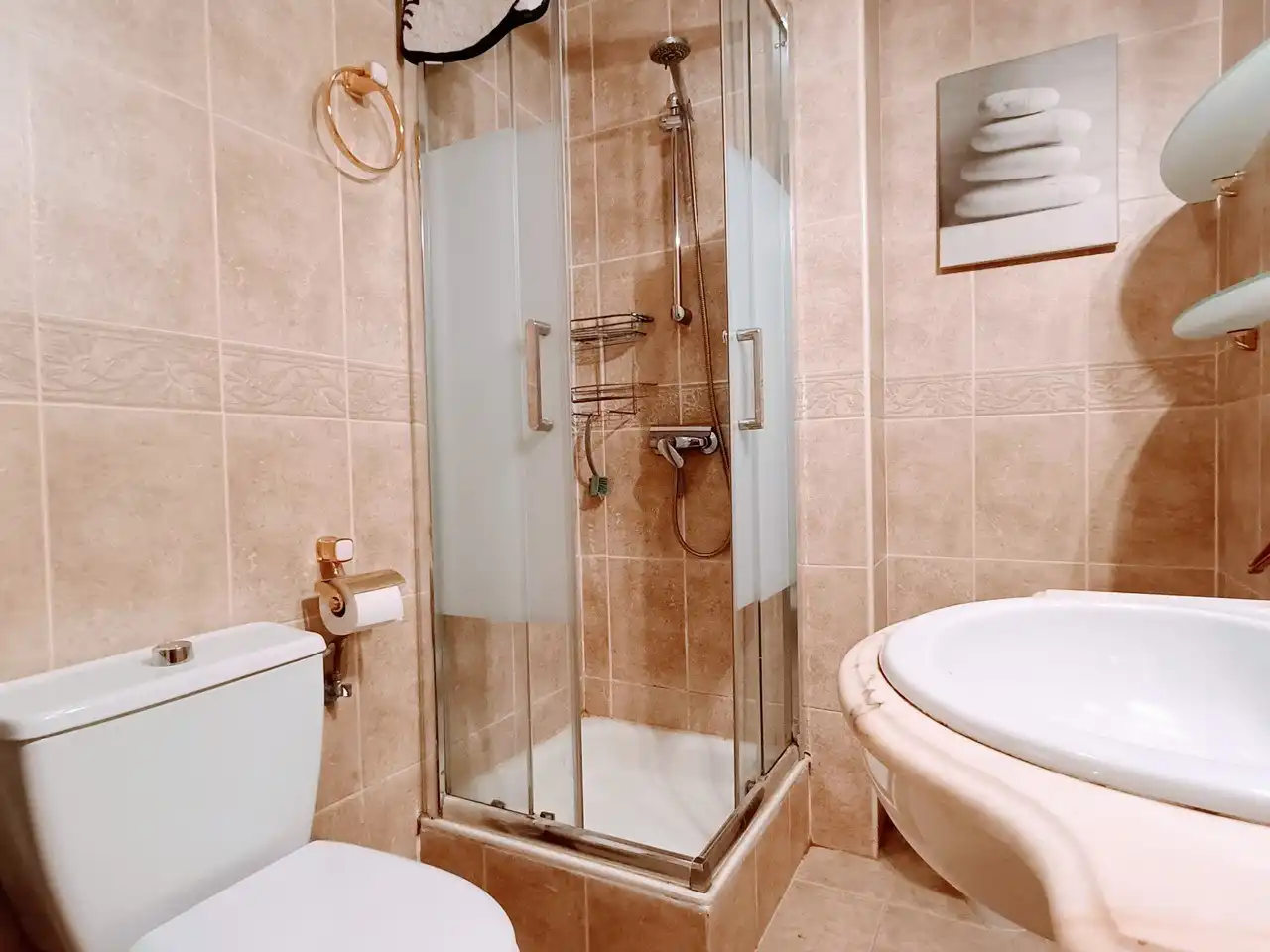 Baño de Dúplex de alquiler en Madrid con Aire acondicionado, Amueblado y Horno