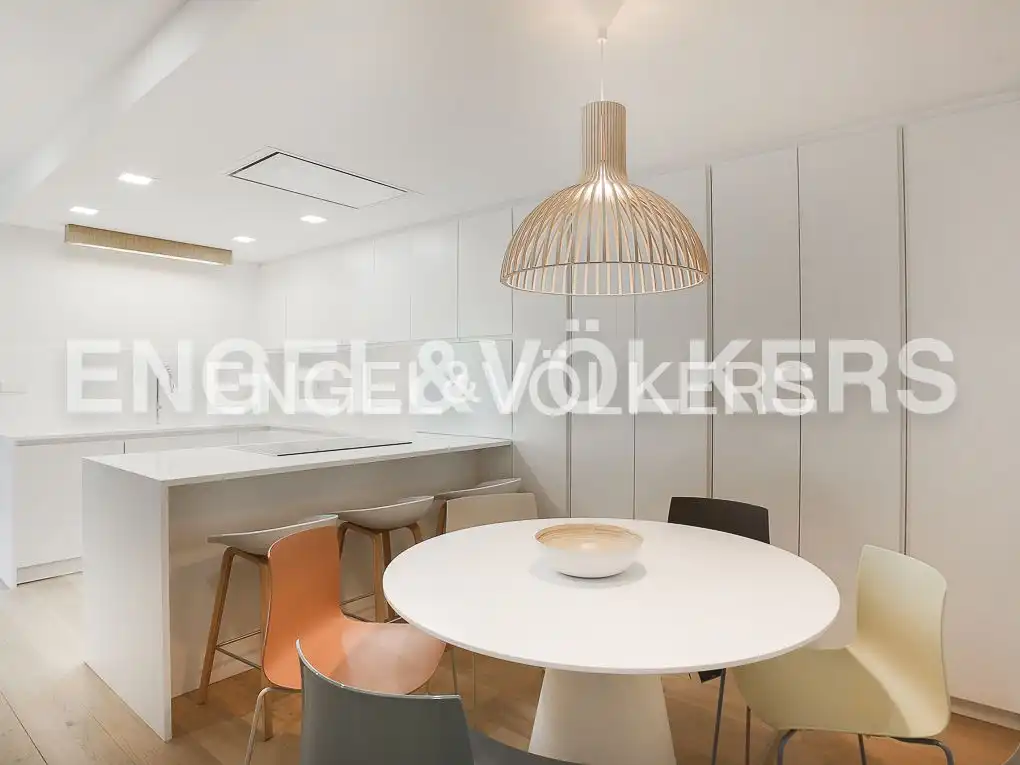 Esszimmer von Wohnung zur Miete in Valencia mit Klimaanlage, Heizung und Parkett