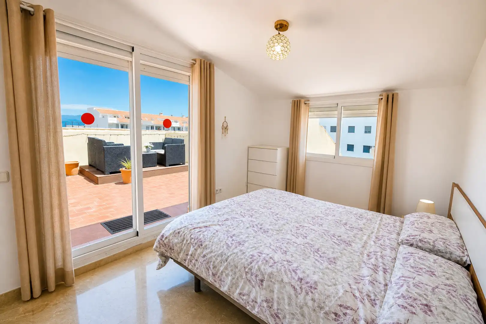 Bedroom of Attic for sale in Manilva  with Air Conditioner, Terrace and Swimming Pool