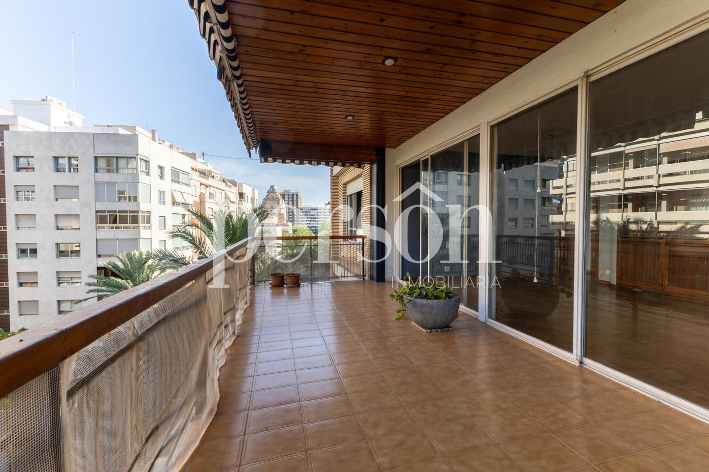 Terrace of Flat for sale in  Valencia Capital  with Heating, Terrace and Storage room