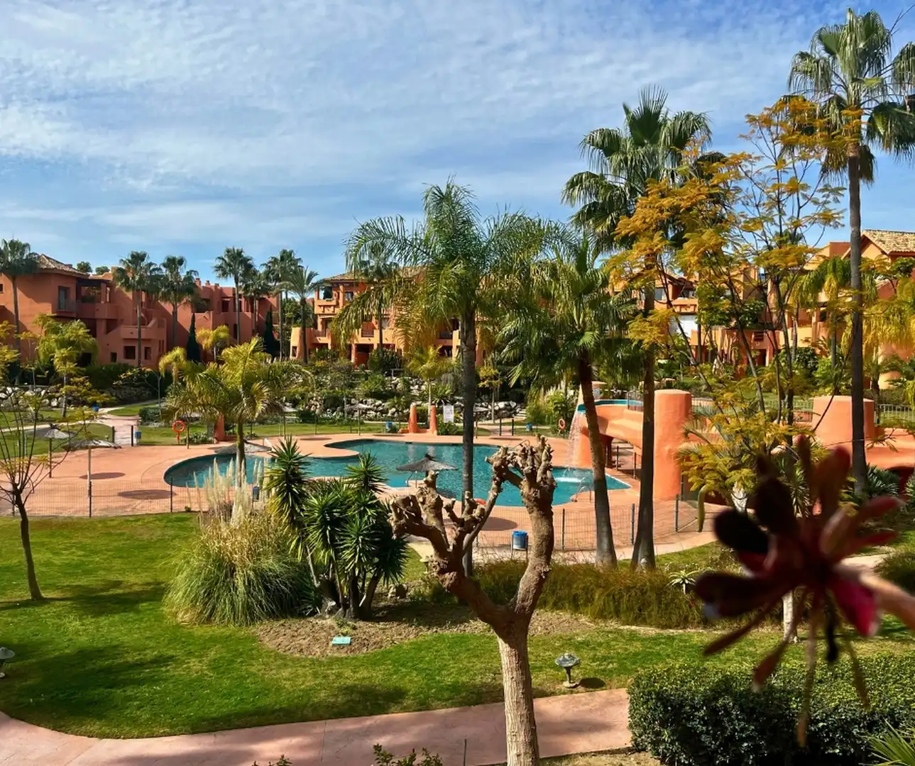 Jardín de Apartamento en venta en Estepona con Aire acondicionado, Terraza y Trastero