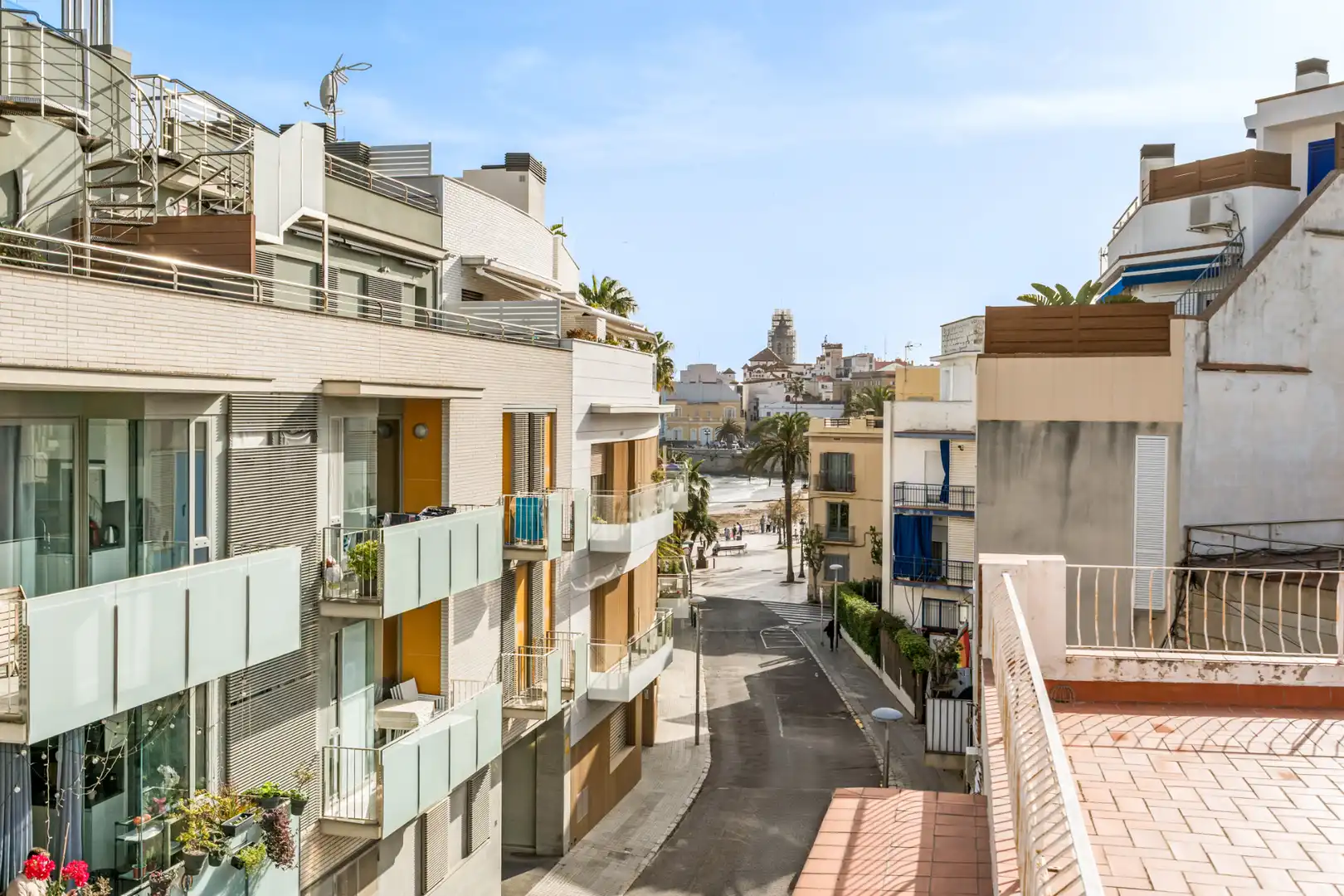Vista exterior de Casa adosada en venta en Sitges con Aire acondicionado, Calefacción y Parquet