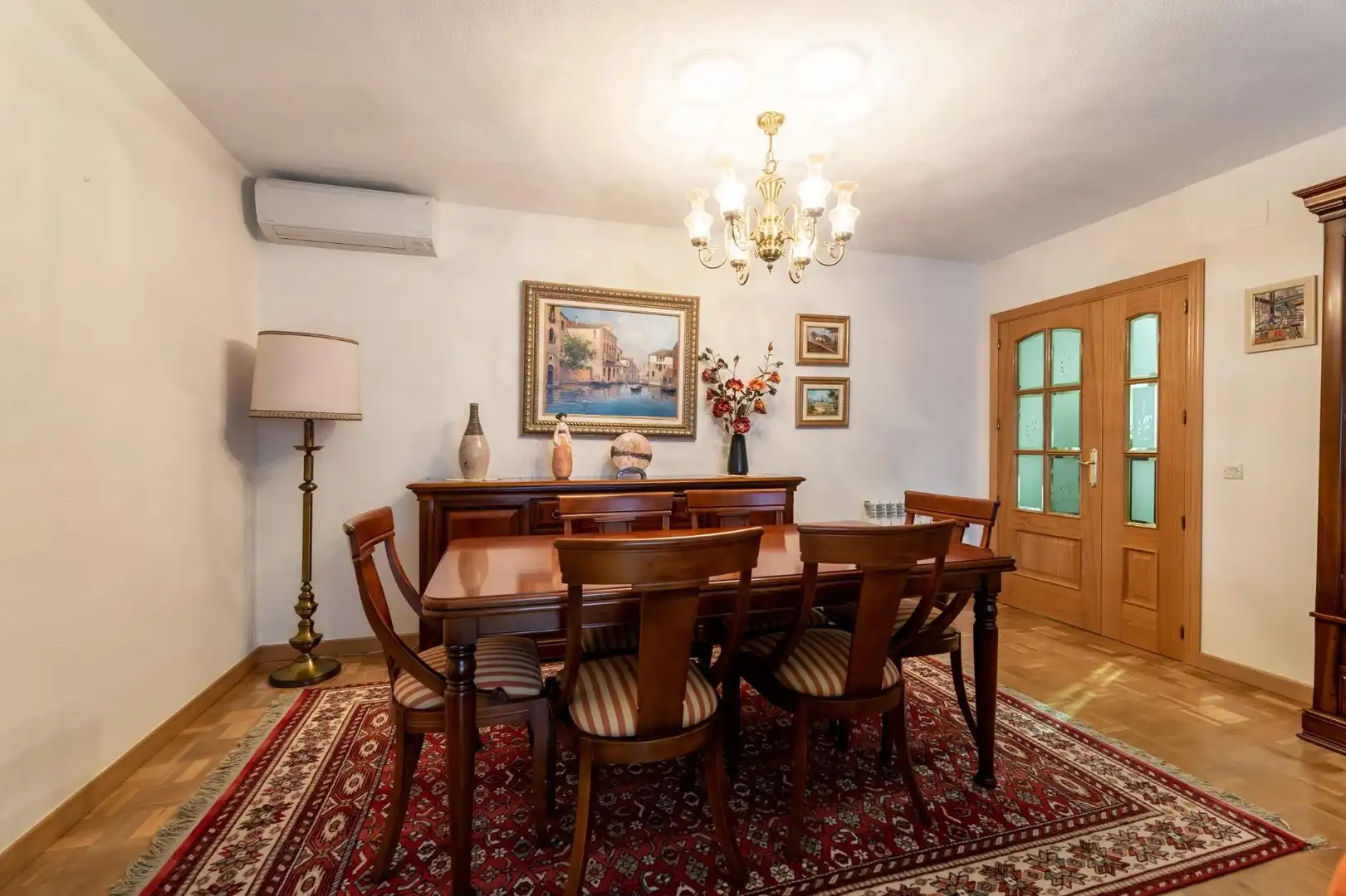 Dining room of Flat for sale in Tres Cantos  with Heating, Parquet flooring and Storage room