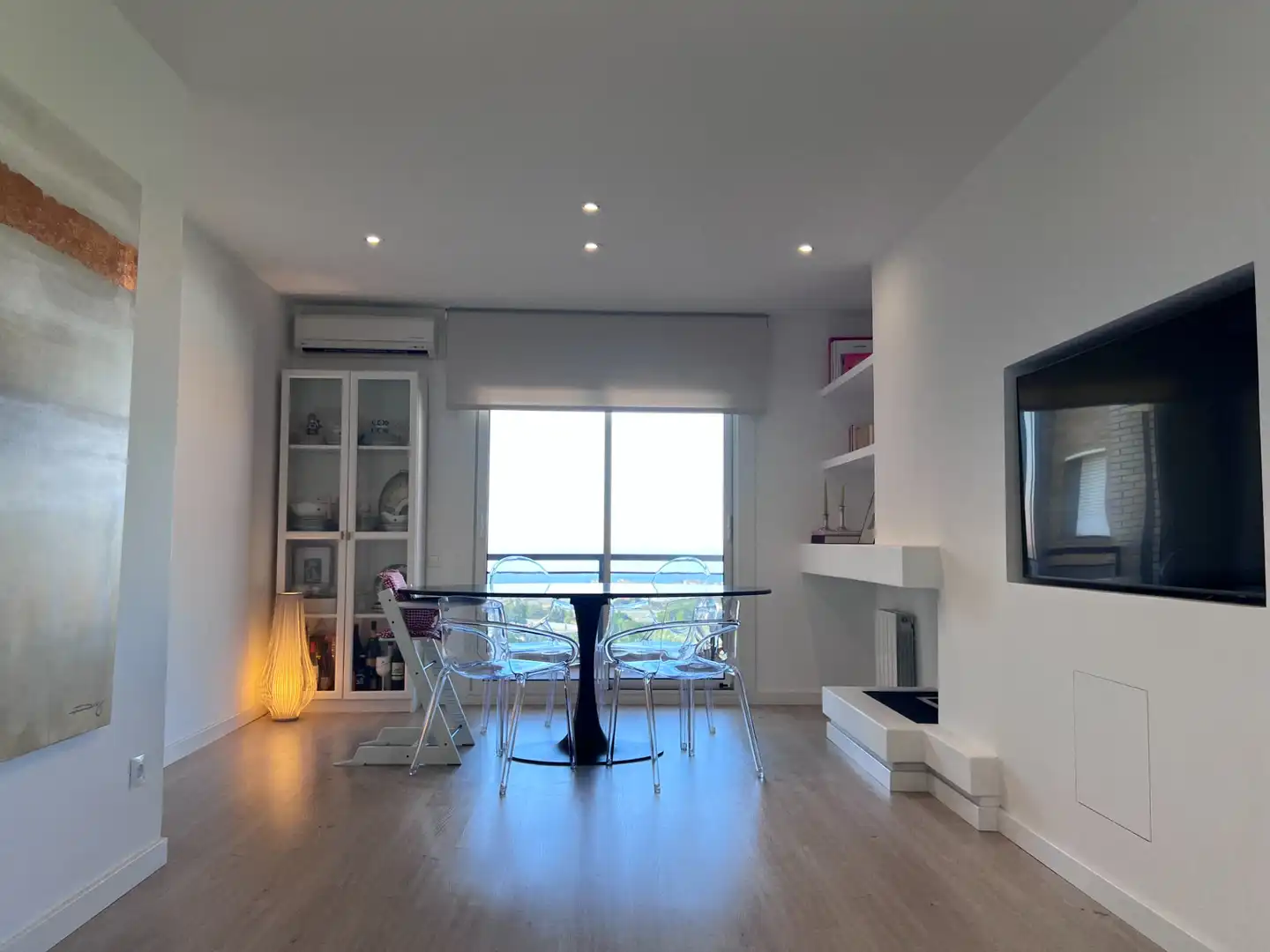 Living room of Flat for sale in Vilassar de Dalt  with Air Conditioner, Heating and Parquet flooring