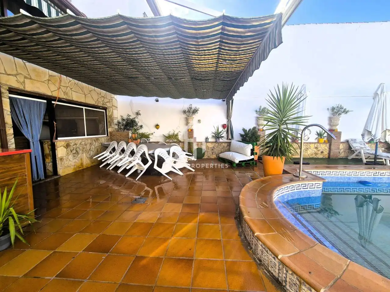 Terraza de Casa o chalet en venta en Salar con Aire acondicionado, Piscina y Amueblado