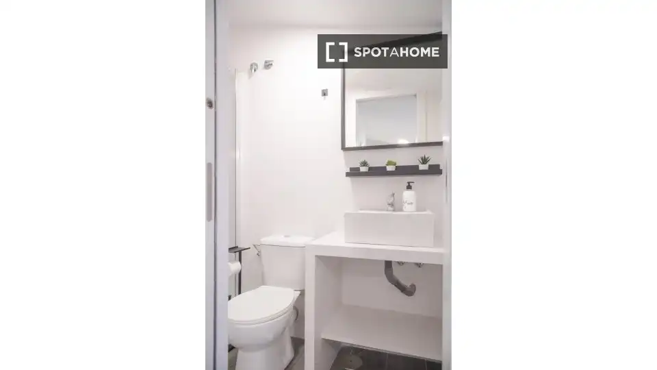 Baño de Piso de alquiler en Madrid con Aire acondicionado, Calefacción y Amueblado