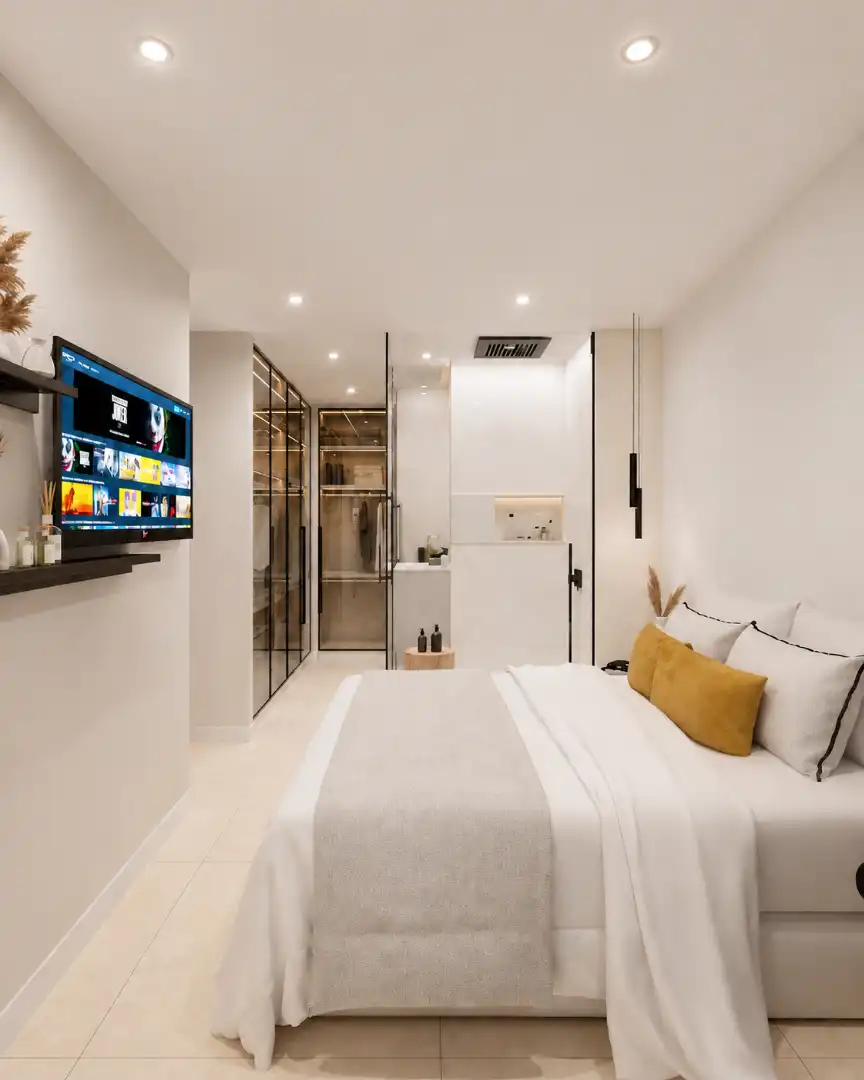 Schlafzimmer von Wohnung zum Verkauf in Las Palmas de Gran Canaria mit Abstellraum und Ofen